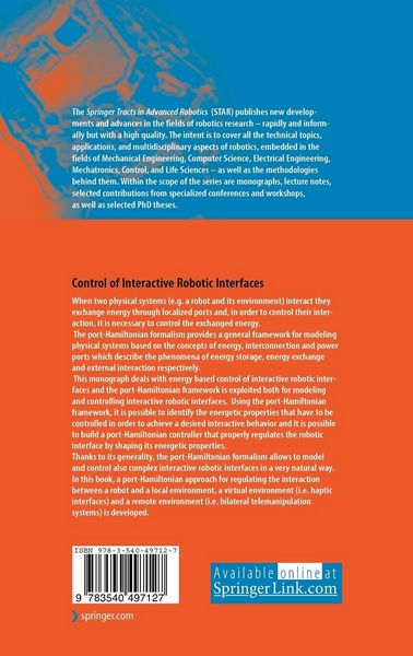 Produktbild: Control of Interactive Robotic Interfaces