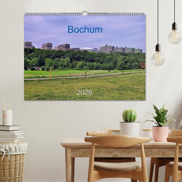 Produktbild: Bochum / Geburtstagskalender (Wandkalender 2026 DIN A2 quer), CALVENDO Monatskalender