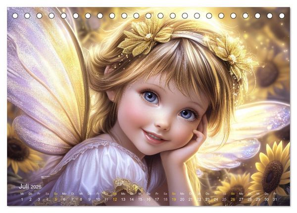 Produktbild: Feenstaub und Kinderlachen (Tischkalender 2026 DIN A5 quer), CALVENDO Monatskalender