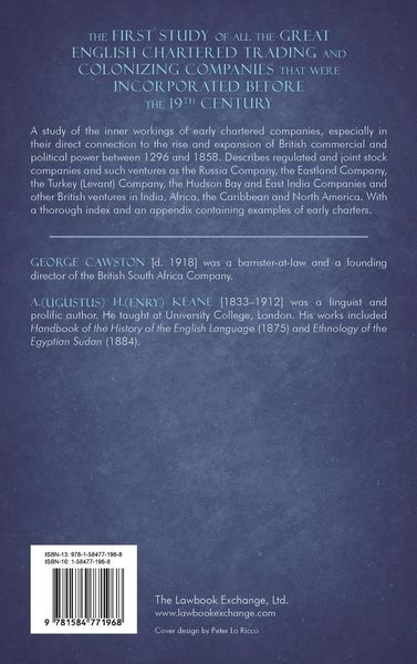 Produktbild: The Early Chartered Companies