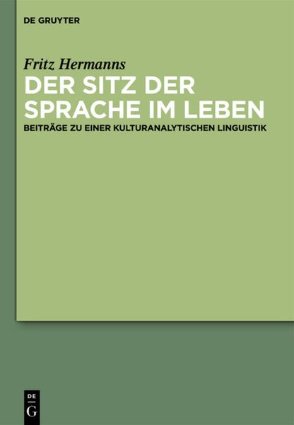 Produktbild: Der Sitz der Sprache im Leben
