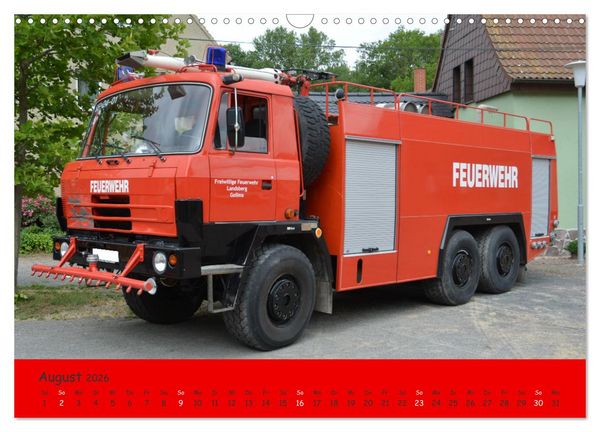 Produktbild: DDR Feuerwehr Klassiker (Wandkalender 2026 DIN A3 quer), CALVENDO Monatskalender
