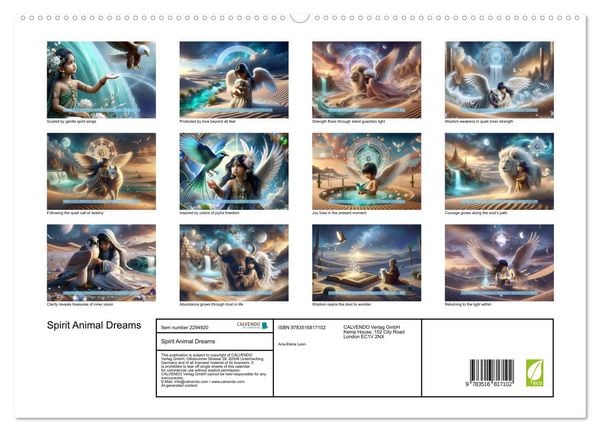 Produktbild: Spirit Animal Dreams (High Quality Premium Wall Calendar 2027 DIN A2 landscape),CALVENDO 12 Month Wall Calendar