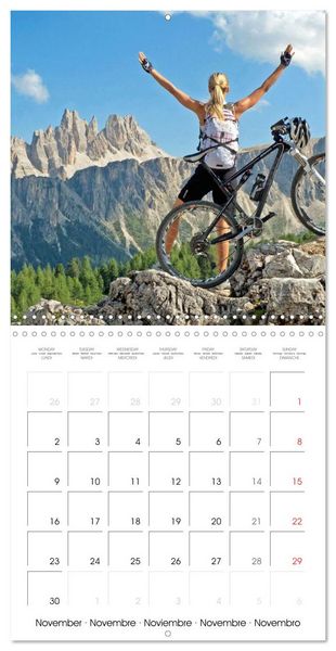 Produktbild: &Eacute;dition Sport fun : VTT - par monts et par vaux (Calendrier mural carr&eacute; 2026 30x30 cm) Calendrier double avec une page pour vos prises de notes