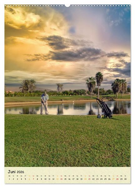 Produktbild: Golf Leidenschaft (Wandkalender 2026 DIN A2 hoch), CALVENDO Monatskalender