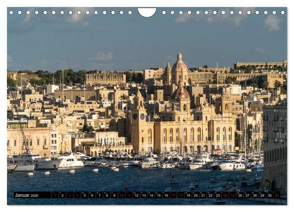 Produktbild: Valletta - Malta (Wandkalender 2026 DIN A4 quer), CALVENDO Monatskalender