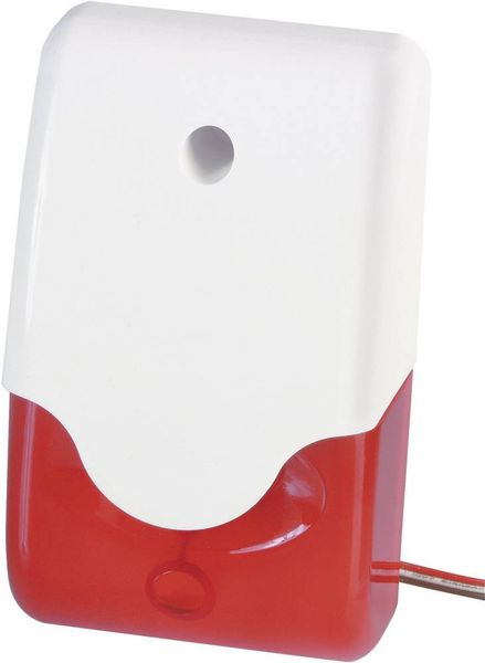 ABUS SG1681 Alarm-Sirene mit Blitzleuchte 100 dB Rot Innenbereich, Außenbereich 12 V/DC