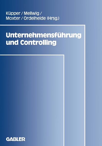 Produktbild: Unternehmensf&uuml;hrung und Controlling