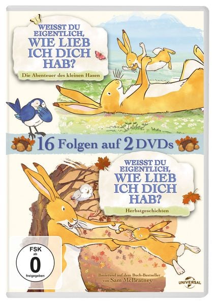 Weißt du eigentlich wie lieb ich dich hab Doppelpack: Abenteuer des kleinen Hasen / Herbstgeschichten [2 DVDs]