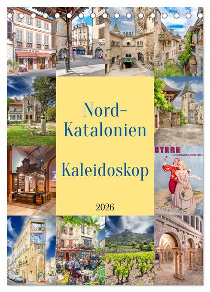 Produktbild: Nordkatalonien Kaleidoskop (Tischkalender 2026 DIN A5 hoch), CALVENDO Monatskalender