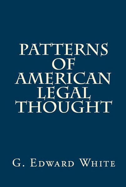 Produktbild: Patterns of American Legal Thought