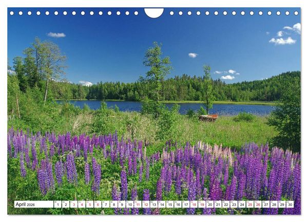 Produktbild: Skandinavische Impressionen - Oasen der Ruhe (Wandkalender 2026 DIN A4 quer), CALVENDO Monatskalender