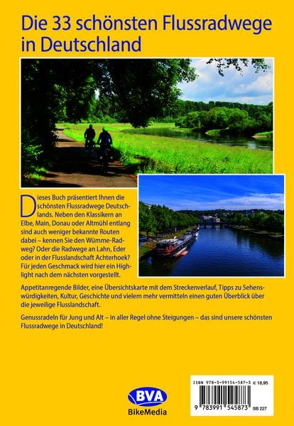 Produktbild: BVA Die 33 sch&ouml;nsten Flussradwege in Deutschland