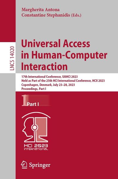 Produktbild: Universal Access in Human-Computer Interaction