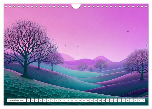 Produktbild: Der Lauf des Jahres dargestellt mit Naiver Kunst (Wandkalender 2026 DIN A4 quer), CALVENDO Monatskalender