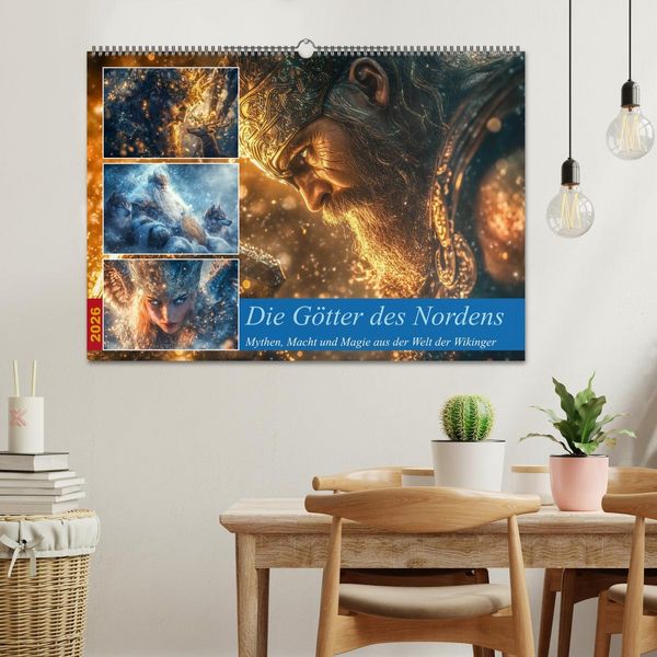 Produktbild: Die G&ouml;tter des Nordens (Wandkalender 2026 DIN A2 quer), CALVENDO Monatskalender