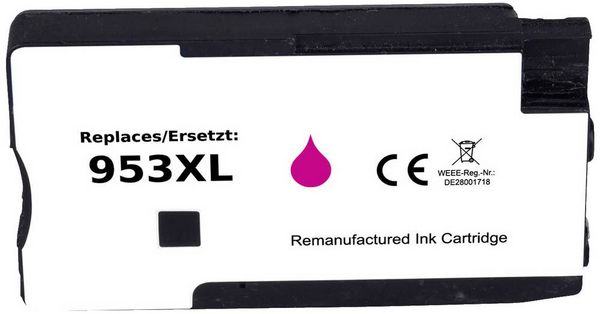 Produktbild: Renkforce Druckerpatrone ersetzt HP 953 XL, F6U17AE Kompatibel Magenta RF-5655882