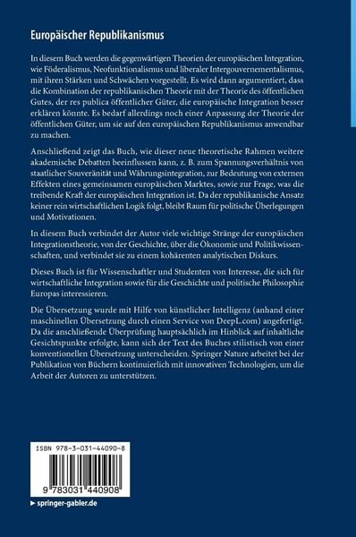 Produktbild: Europ&auml;ischer Republikanismus