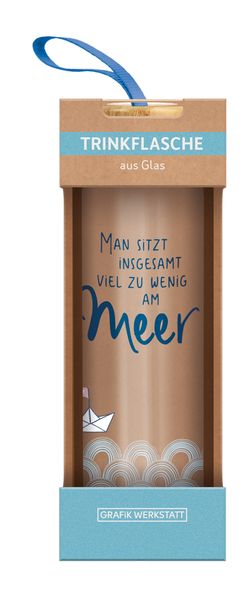Produktbild: Glas-Trinkflasche Meer