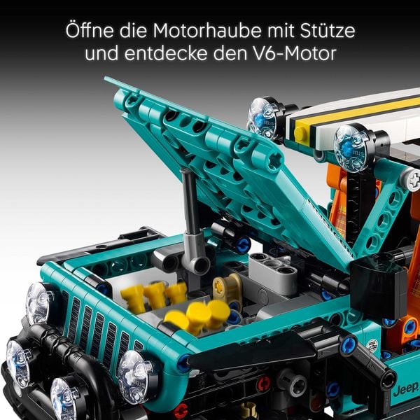 Produktbild: LEGO Technic 42227 Jeep Wrangler Rubicon Gel&auml;ndewagen, Spielzeug ab 10