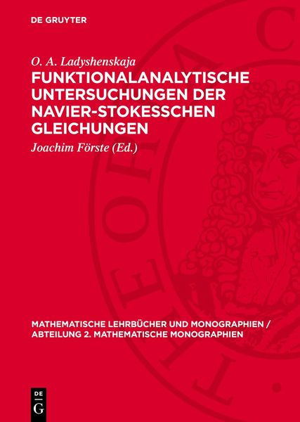 Produktbild: Funktionalanalytische Untersuchungen der Navier-Stokesschen Gleichungen