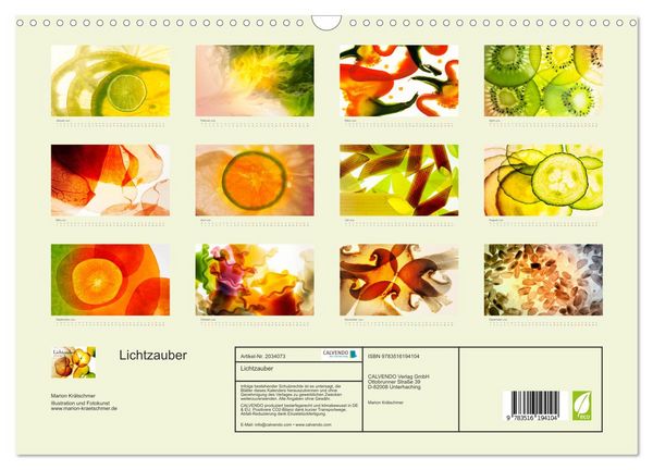 Produktbild: Lichtzauber (Wandkalender 2026 DIN A3 quer), CALVENDO Monatskalender