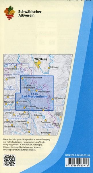 Produktbild: Freizeitkarte Bad Mergentheim