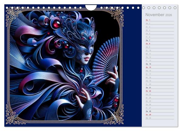 Produktbild: Gesichter als Leinwand (Wandkalender 2026 DIN A4 quer), CALVENDO Monatskalender