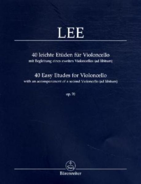 40 leichte Etüden für Violoncello, mit Begleitung eines zweiten Violoncellos