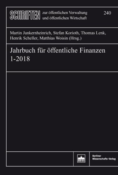 Produktbild: Jahrbuch f&uuml;r &ouml;ffentliche Finanzen (2018) 1