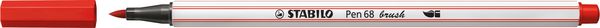 Produktbild: STABILO Premium-Filzstift mit Pinselspitze f&uuml;r variable Strichst&auml;rken -   Pen 68 brush - Einzelstift - carminrot