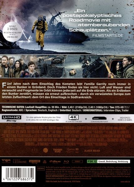 Produktbild: Greenland 2 - LImited Edition - Steelbook (4K Ultra HD) (+ Blu-ray)