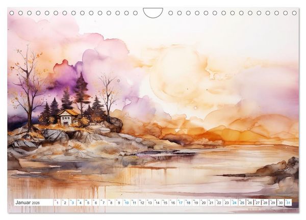 Produktbild: Farbsinfonie der Natur (Wandkalender 2026 DIN A4 quer), CALVENDO Monatskalender