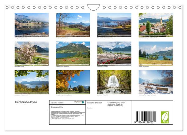 Produktbild: Schliersee-Idylle (Wandkalender 2026 DIN A4 quer), CALVENDO Monatskalender
