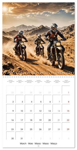 Produktbild: Ride the motocross thrill (Wall Calendar 2026 12 &times; 12 Inch) CALVENDO 12 Month Wall Calendar