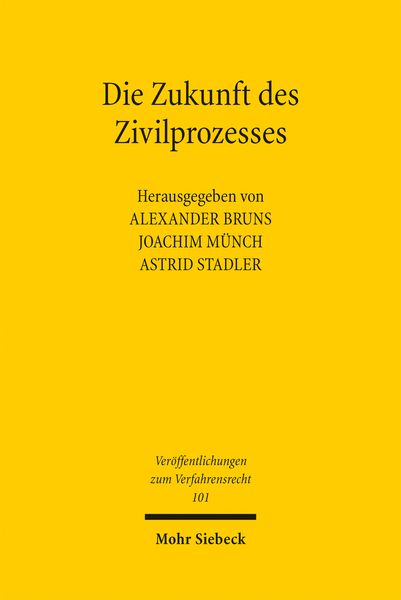 Produktbild: Die Zukunft des Zivilprozesses