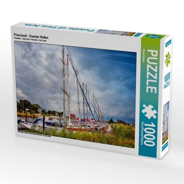 CALVENDO Puzzle Friesland - Vareler Hafen | 1000 Teile Lege-Größe 64x48cm Foto-Puzzle für glückliche Stunden