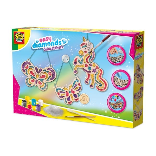 SES Creative Kreativset Easy diamonds Sonnenfänger Holz