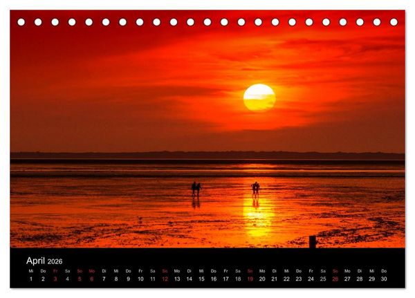 Produktbild: Im Norden - An der Nordsee in Deutschland (Tischkalender 2026 DIN A5 quer), CALVENDO Monatskalender