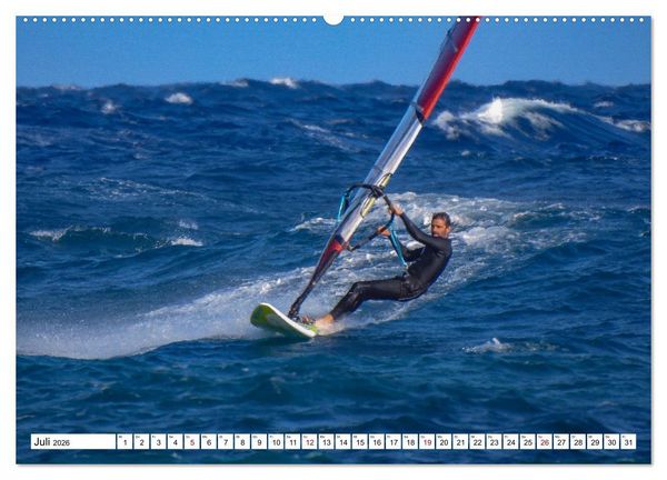 Produktbild: Spektakul&auml;res Wellen- und Windsurfen (hochwertiger Premium Wandkalender 2026 DIN A2 quer), Kunstdruck in Hochglanz
