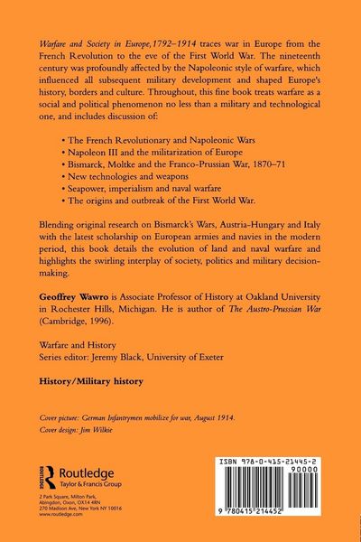 Produktbild: Warfare and Society in Europe, 1792- 1914