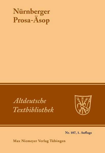 Produktbild: N&uuml;rnberger Prosa-&Auml;sop
