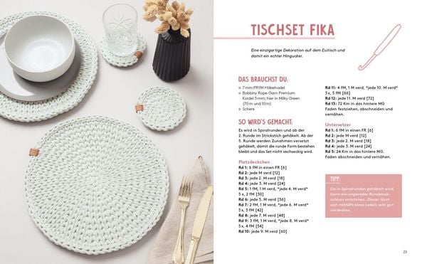 Produktbild: Hej. Mit Rope-Garn h&auml;keln super easy