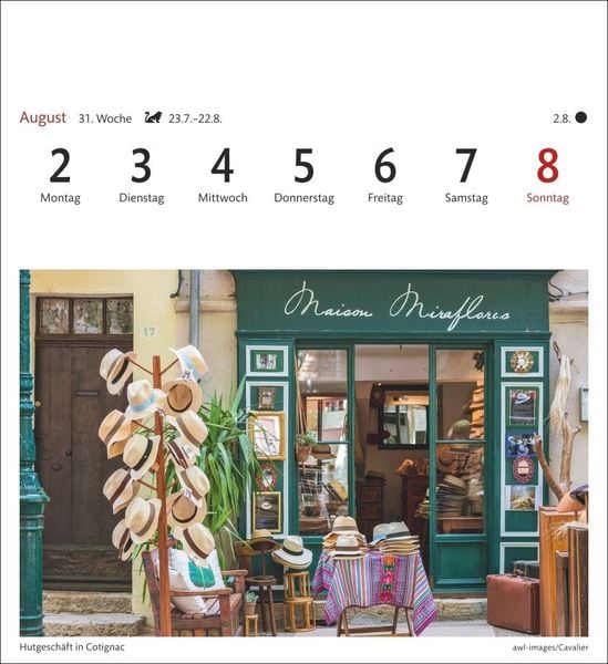Produktbild: Provence Sehnsuchtskalender 2027 - Wochenkalender mit 53 Postkarten