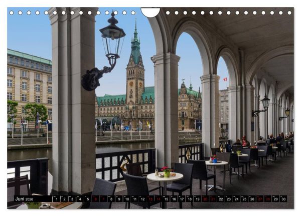 Produktbild: Hamburger Highlights (Wandkalender 2026 DIN A4 quer), CALVENDO Monatskalender
