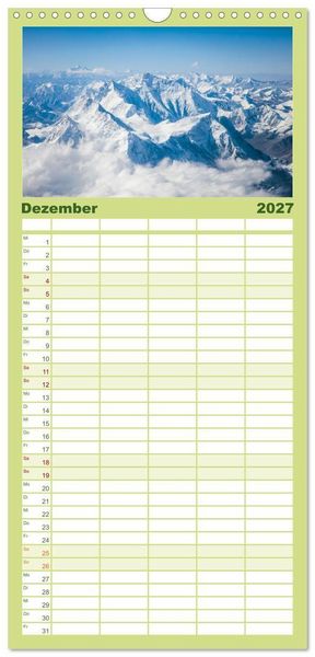 Produktbild: Familienplaner 2027 - Magische Natur - Unsere sch&ouml;ne Welt mit 5 Spalten (Wandkalender, 21 x 45 cm) CALVENDO