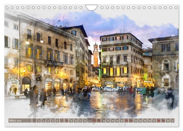 Produktbild: Florenz Hauptstadt der Toskana (Wandkalender 2026 DIN A4 quer), CALVENDO Monatskalender