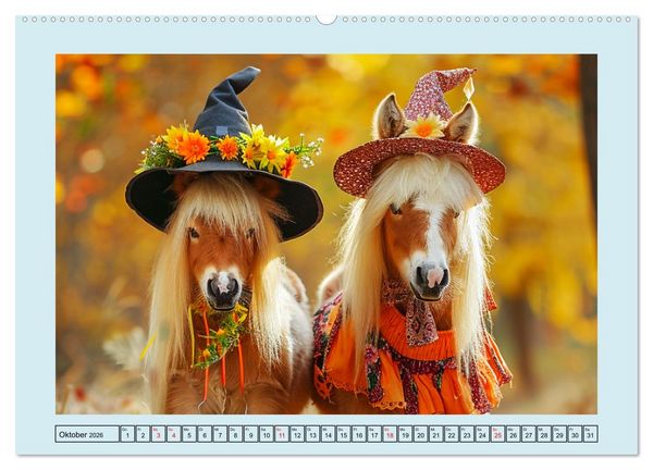 Produktbild: Pony-Parade. Stylisches Abenteuer auf kleinen Hufen (hochwertiger Premium Wandkalender 2026 DIN A2 quer), Kunstdruck in Hochglanz