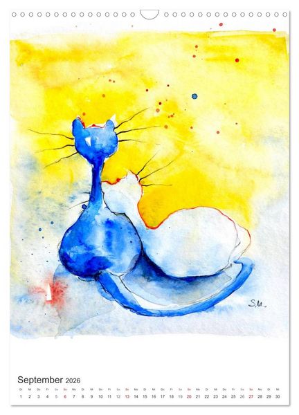 Produktbild: CATS - silent moments, besinnliche Momente (Wandkalender 2026 DIN A3 hoch), CALVENDO Monatskalender
