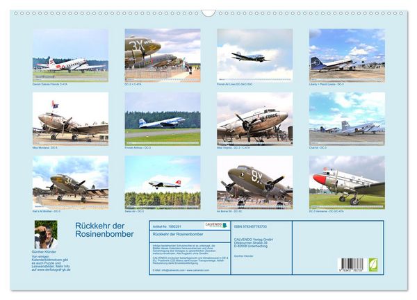 Produktbild: R&uuml;ckkehr der Rosinenbomber (Wandkalender 2026 DIN A2 quer), CALVENDO Monatskalender